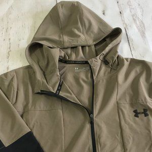 under armour vanish woven full zip hooded jacket